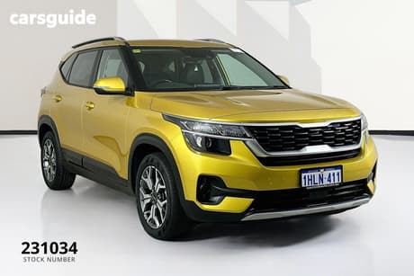 Yellow 2021 Kia Seltos Wagon Sport+ (Fwd)