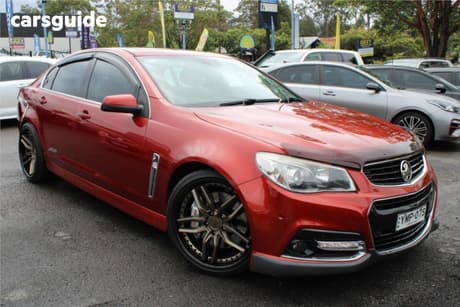 Red 2015 Holden Commodore Sedan Ss-V Redline
