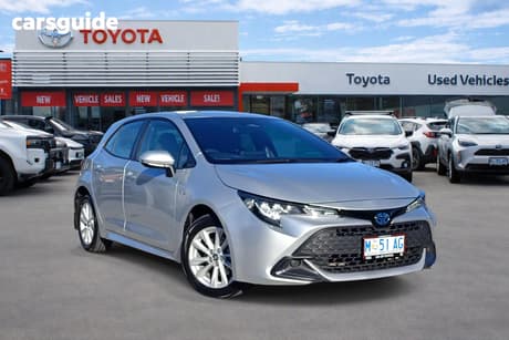 Silver 2024 Toyota Corolla Hatchback Ascent Sport Hybrid