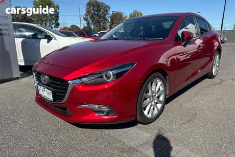 Red 2017 Mazda 3 Sedan Sp25 Gt