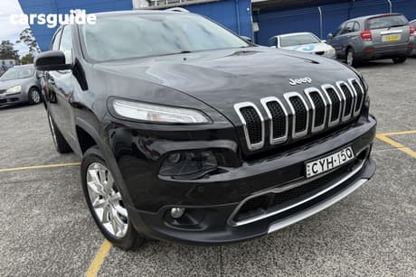 Black 2015 Jeep Cherokee Wagon Limited (4X4)