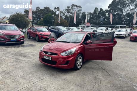 Red 2017 Hyundai Accent Sedan SPORT RB6 MY18