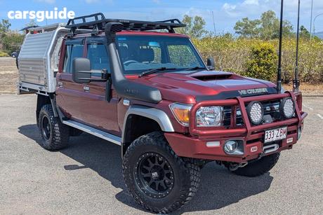 Red 2019 Toyota Landcruiser Double Cab Chassis Gxl (4X4)