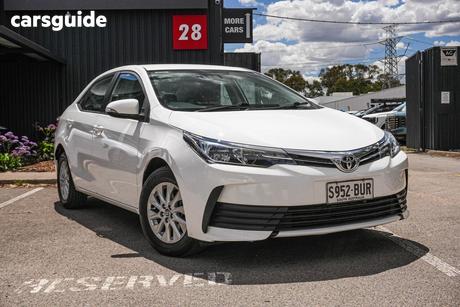 White 2017 Toyota Corolla Sedan Ascent