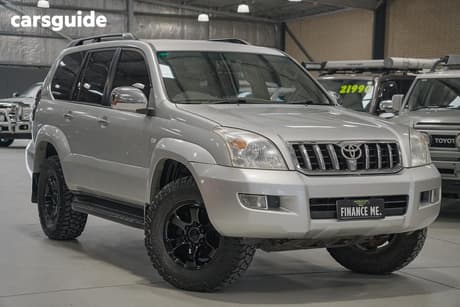 Silver 2004 Toyota Landcruiser Prado Wagon Gxl (4X4)