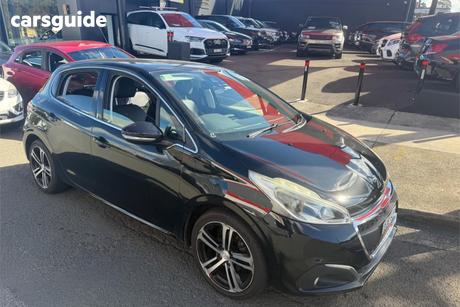 Black 2016 Peugeot 208 Hatchback Gt-Line