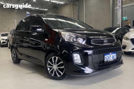 Black 2017 Kia Picanto Hatchback Si