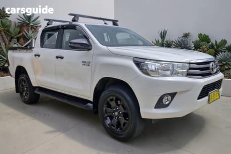 White 2018 Toyota Hilux Dual Cab Utility Sr Hi-Rider
