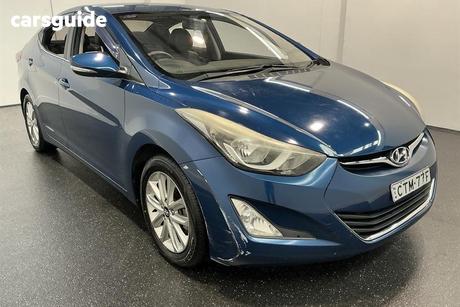 Blue 2014 Hyundai Elantra Sedan Trophy