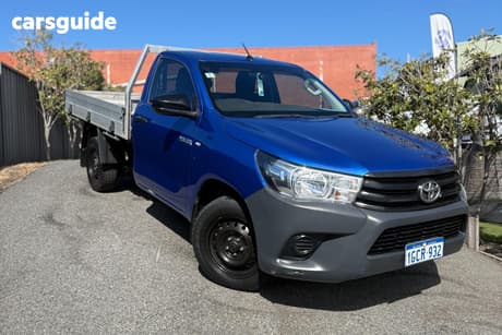 Blue 2016 Toyota Hilux Cab Chassis Workmate