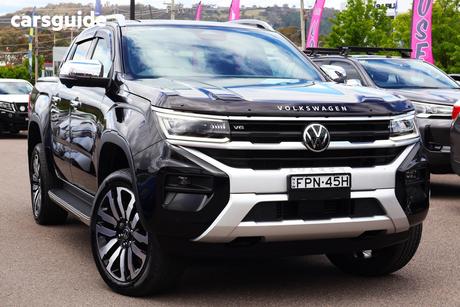 Black 2024 Volkswagen Amarok Dual Cab Utility Aventura Tdi600 4Motion