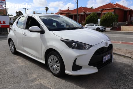 White 2022 Toyota Yaris Hatchback Ascent Sport