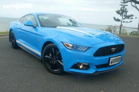 Blue 2016 Ford Mustang Coupe Fastback 2.3 Gtdi