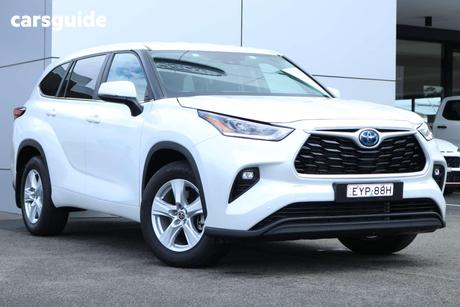 White 2023 Toyota Kluger Wagon Gx Hybrid Awd