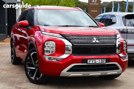 Red 2024 Mitsubishi Outlander Wagon Exceed 7 Seat (Awd)