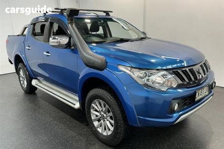 Blue 2017 Mitsubishi Triton Dual Cab Utility Gls (4X4)