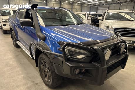 Blue 2024 Isuzu D-MAX Crew Cab Utility X-Terrain (4X4)