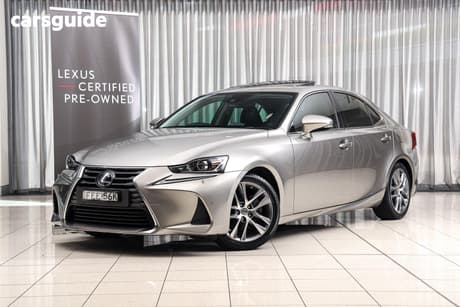 Grey 2018 Lexus IS300H Sedan Luxury Hybrid