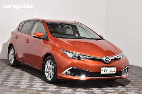 Orange 2016 Toyota Corolla Hatchback Ascent Sport