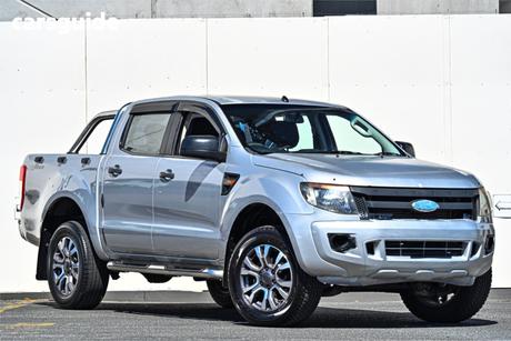 Silver 2012 Ford Ranger Crew Cab Pickup Xl 2.2 Hi-Rider (4X2)
