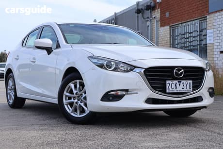 White 2016 Mazda 3 Sedan Touring