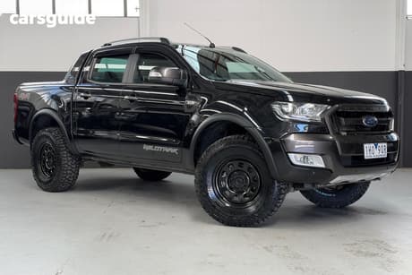 Black 2016 Ford Ranger Dual Cab Pick-up Wildtrak 3.2 (4X4)