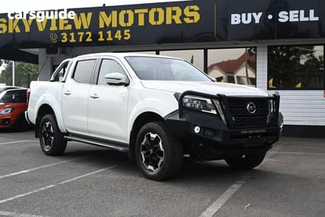 White 2021 Nissan Navara Dual Cab Pick-up St-X (4X4) Leather/No Sunroof