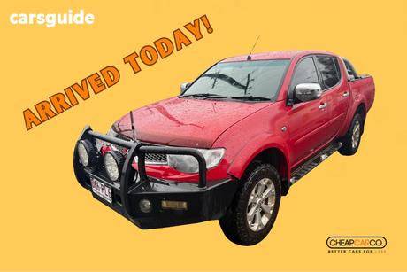 Red 2014 Mitsubishi Triton Double Cab Utility Glx-R (4X4)
