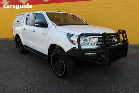White 2017 Toyota Hilux Dual Cab Utility Sr Hi-Rider