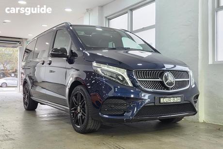 Blue 2022 Mercedes-Benz V300 Wagon D Avantgarde Mwb