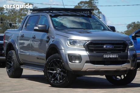 Silver 2020 Ford Ranger Double Cab Pick Up Wildtrak 2.0 (4X4)