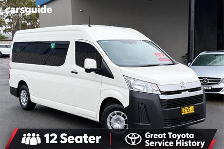 White 2020 Toyota HiAce Bus Slwb Commuter (12 Seats)