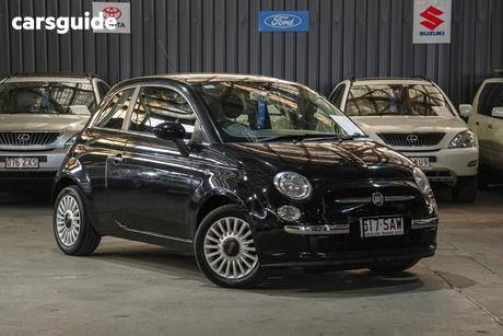 Black 2008 Fiat 500 Hatch POP