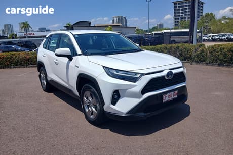 White 2024 Toyota RAV4 Wagon Gx (2Wd) Hybrid