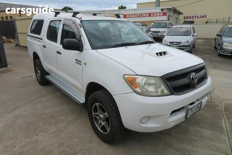 White 2006 Toyota Hilux Dual Cab Pick-up Sr (4X4)