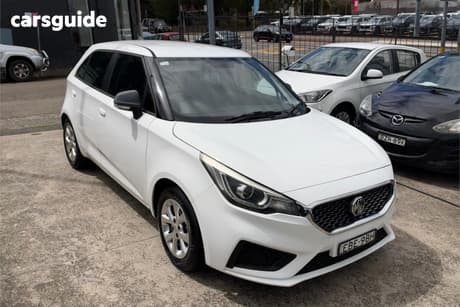 White 2019 MG MG3 Hatchback Core