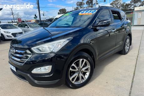 Black 2012 Hyundai Santa FE Wagon Elite Crdi (4X4)