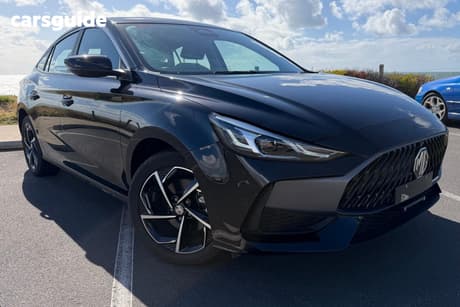 Black 2025 MG MG5 Sedan Essence