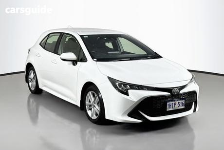 White 2021 Toyota Corolla Hatchback Ascent Sport