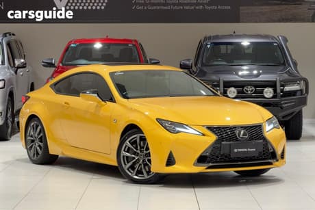 Yellow 2018 Lexus RC300 Coupe F Sport