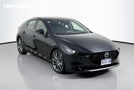 Black 2021 Mazda 3 Hatchback G20 Evolve