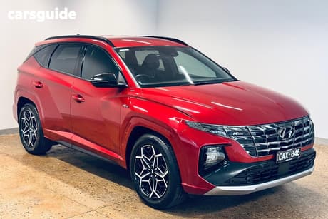 Red 2022 Hyundai Tucson Wagon Elite N Line (Awd)
