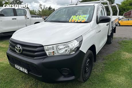 White 2017 Toyota Hilux Cab Chassis Workmate