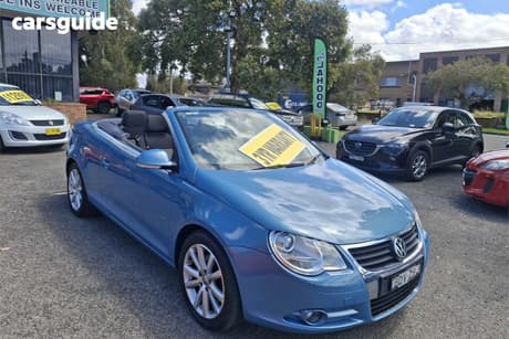 Blue 2007 Volkswagen EOS Convertible 2.0T Fsi