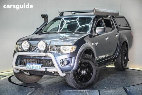 Grey 2010 Mitsubishi Triton Double Cab Utility Glx-R (4X4)