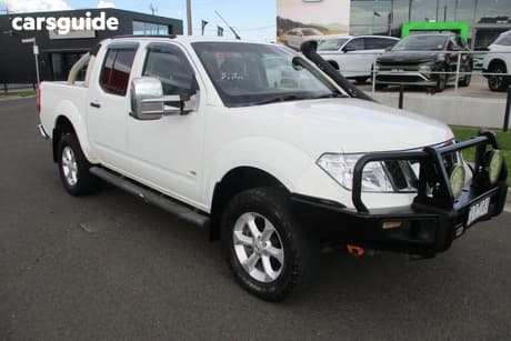 White 2012 Nissan Navara Dual Cab Utility St-X 550 (4X4)