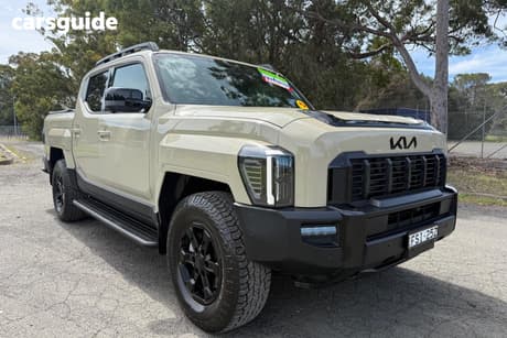 Beige 2025 Kia Tasman Double Cab Pick Up X-Pro (4X4) (0.9T) Blck Fender