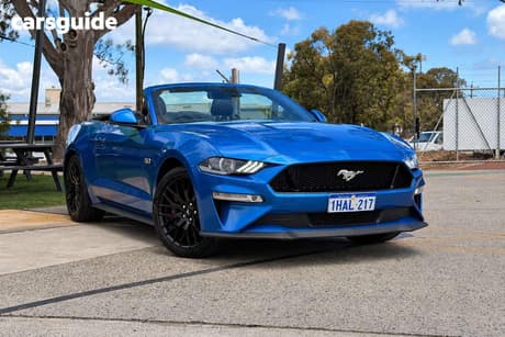 Blue 2020 Ford Mustang Convertible Gt 5.0 V8