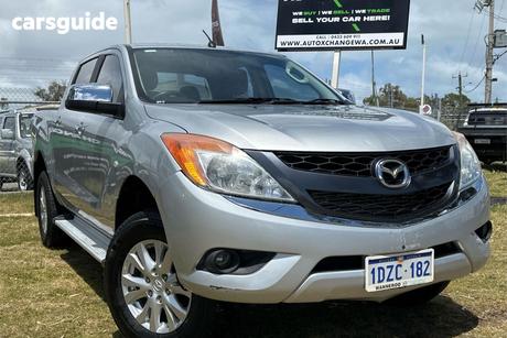 Silver 2012 Mazda BT-50 Dual Cab Utility Xtr (4X4)