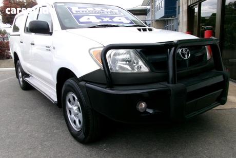 White 2005 Toyota Hilux Dual Cab Pick-up Sr (4X4)